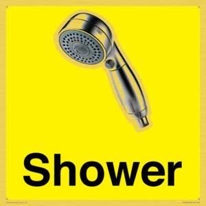 Shower Dementia Friendly Yellow 
